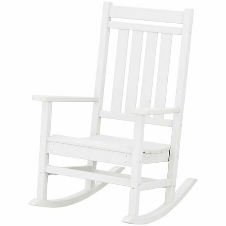 POLYWOOD R199WH Estate White Rocking Chair 633R199WH